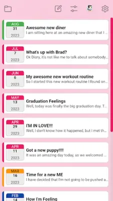 EZ Diary android App screenshot 6